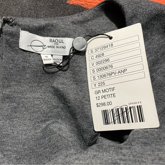 Raoul Anthropologie Embroidered Soliloquy Dress! Size 12P - NWT - Picture 7 of 7